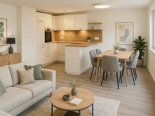 Wohnung zur Miete 1.080 € 2 Zimmer 70 m² EG Rheinstraße 14 Gailingen am Hochrhein 78262