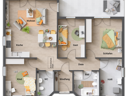 Bungalow zum Kauf - Erstbezug provisionsfrei 318.750 € 4 Zimmer 108 m² 549 m² Grundstück Beeskow 15848