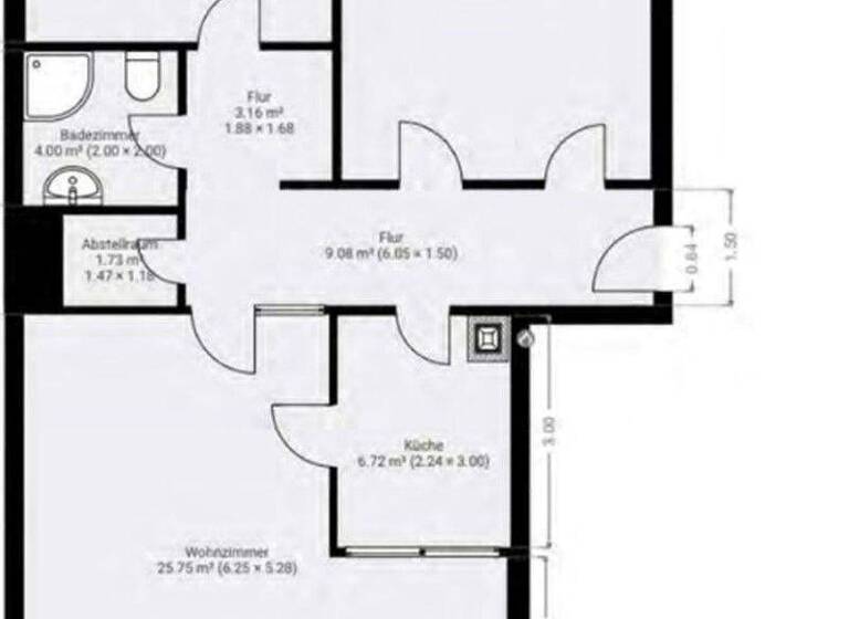 Wohnung zur Miete 3,5 Zimmer 96 m² 3. Geschoss Schwertstraße 65 Cracau Krefeld 47799