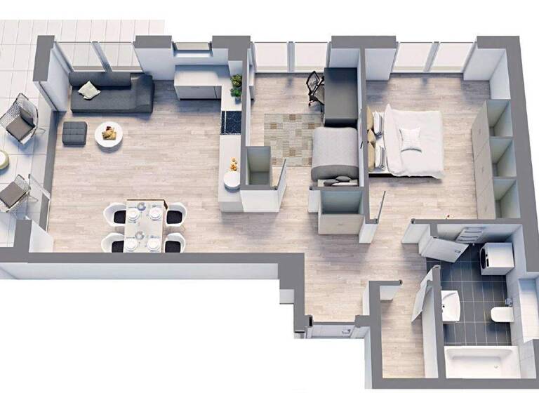 Terrassenwohnung zum Kauf - Neubau provisionsfrei als Kapitalanlage geeignet 708.000 € 3 Zimmer 81,2 m² Partenkirchen Garmisch-Partenkirchen 82467