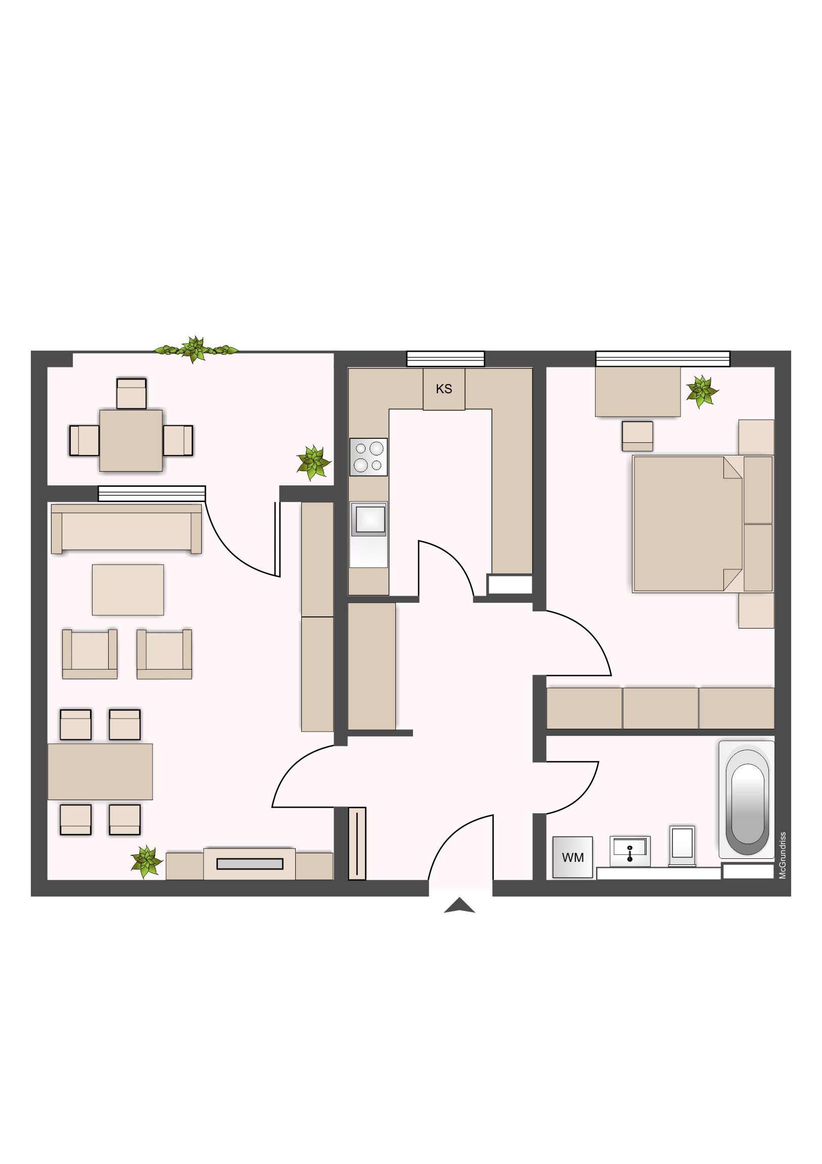 Wohnung zur Miete 415 € 2 Zimmer 56 m²<br/>Wohnfläche 1.<br/>Geschoss 16.02.2025<br/>Verfügbarkeit Akazienallee 36 Altenbauna Baunatal 34225