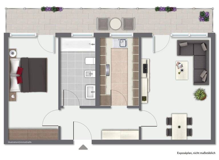 Wohnung zum Kauf 185.000 € 2 Zimmer 60 m² 1. Geschoss Refrath Bergisch Gladbach 51427