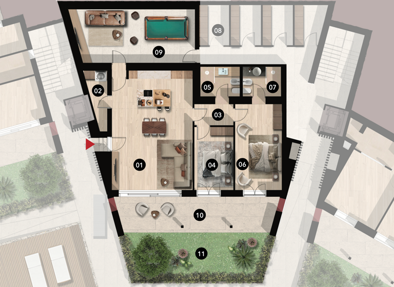 Wohnung zum Kauf 1.350.000 € 3 Zimmer 115 m² EG frei ab sofort Località camille Torri del Benaco 37010