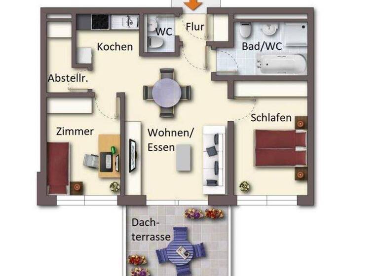 Wohnung zur Miete 900 € 3 Zimmer 70 m² frei ab sofort Papenburg 26871