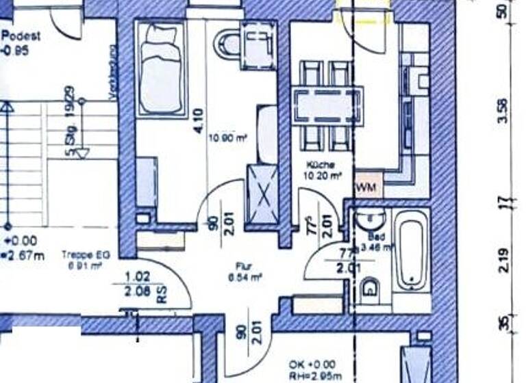 Maisonette zur Miete 390 € 2 Zimmer 60 m² 2. Geschoss frei ab sofort Annaberger Str. 191 Altchemnitz Chemnitz 09120