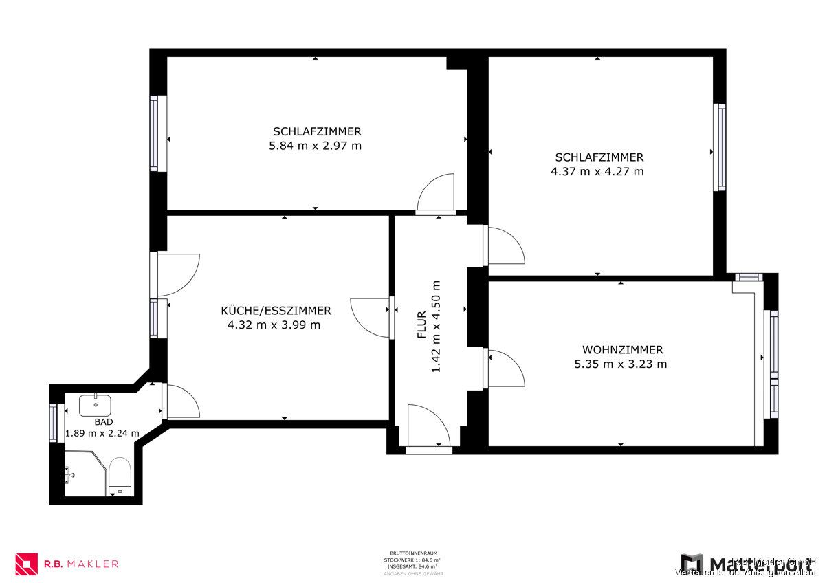 Wohnung zur Miete 480 € 3 Zimmer 81,5 m²<br/>Wohnfläche 2.<br/>Geschoss Werdohl Werdohl 58791