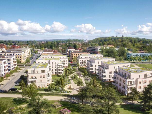 Wohnung zum Kauf - Erstbezug provisionsfrei 579.500 € 3 Zimmer 77,8 m² EG Georg-Hermann-Allee 117 Bornstedter Feld Potsdam 14469
