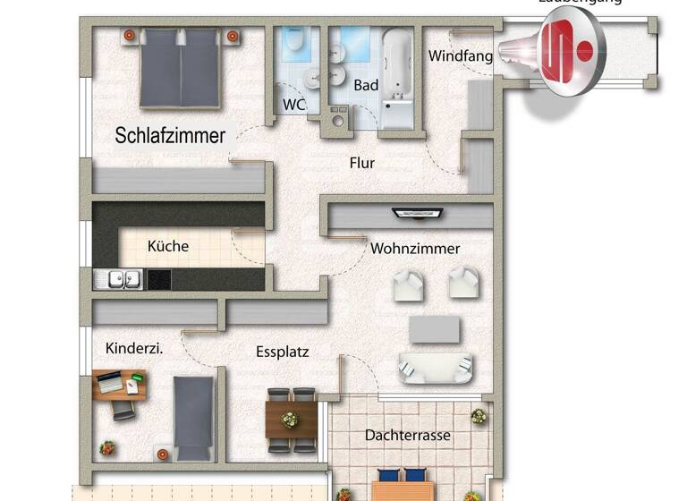 Wohnung zum Kauf 180.000 € 3,5 Zimmer 84 m² Kuchen 73329