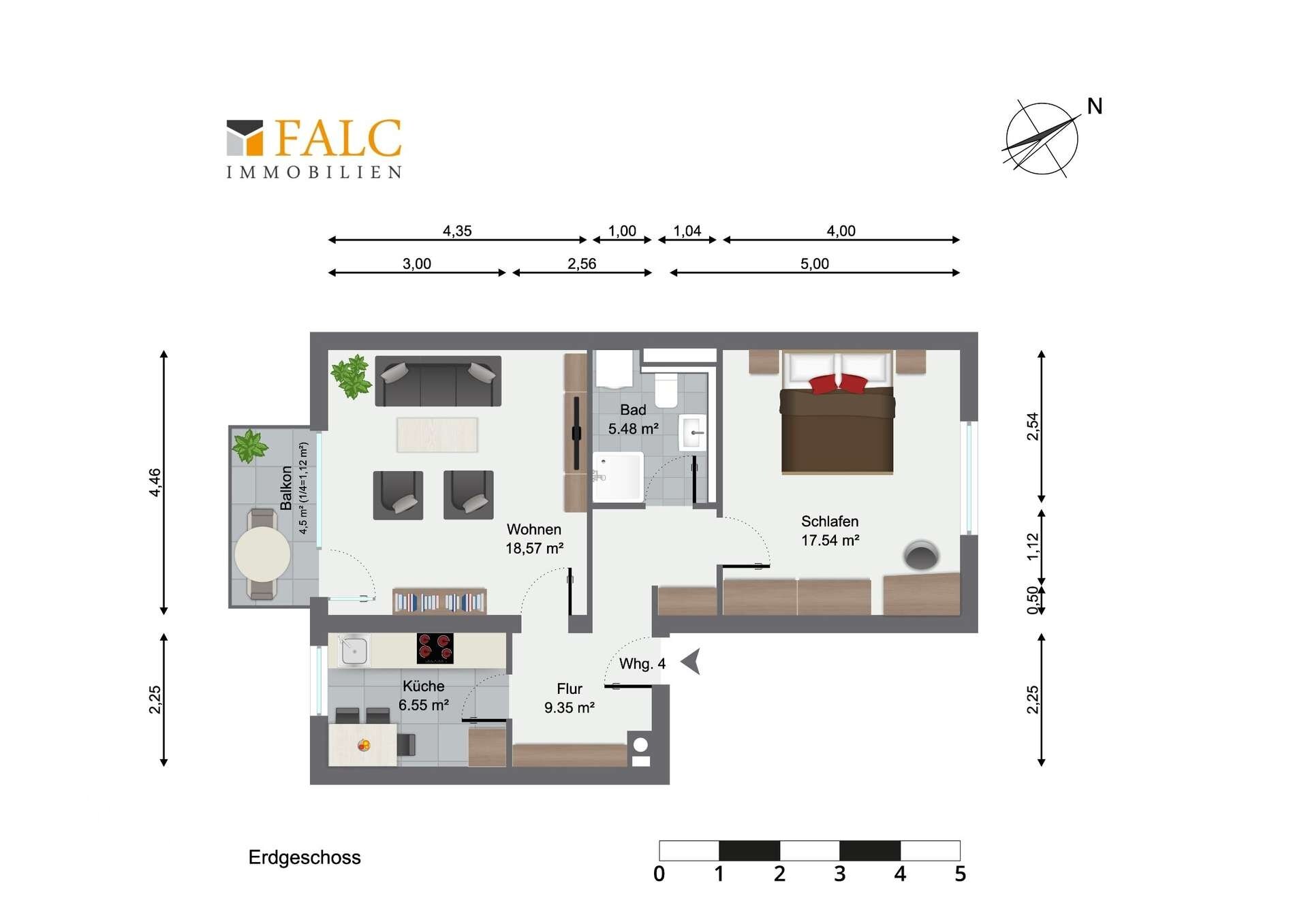 Wohnung zum Kauf 190.000 € 2 Zimmer 58,6 m²<br/>Wohnfläche EG<br/>Geschoss Weingarten (Baden) 76356