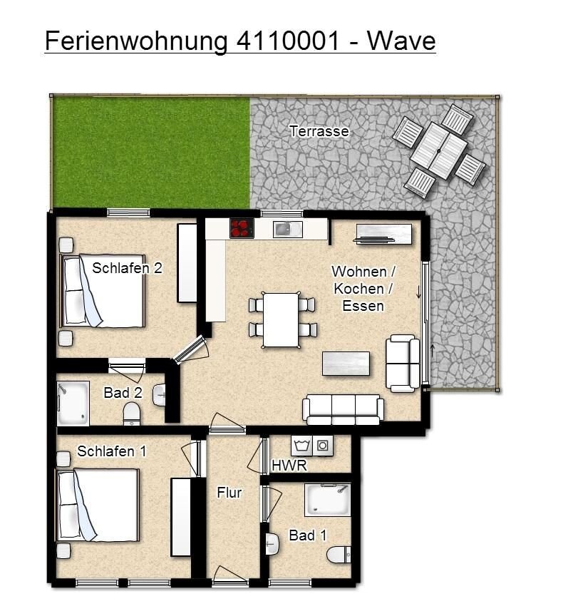 Wohnung zum Kauf 595.000 € 4 Zimmer 72,1 m²<br/>Wohnfläche Borkum 26757