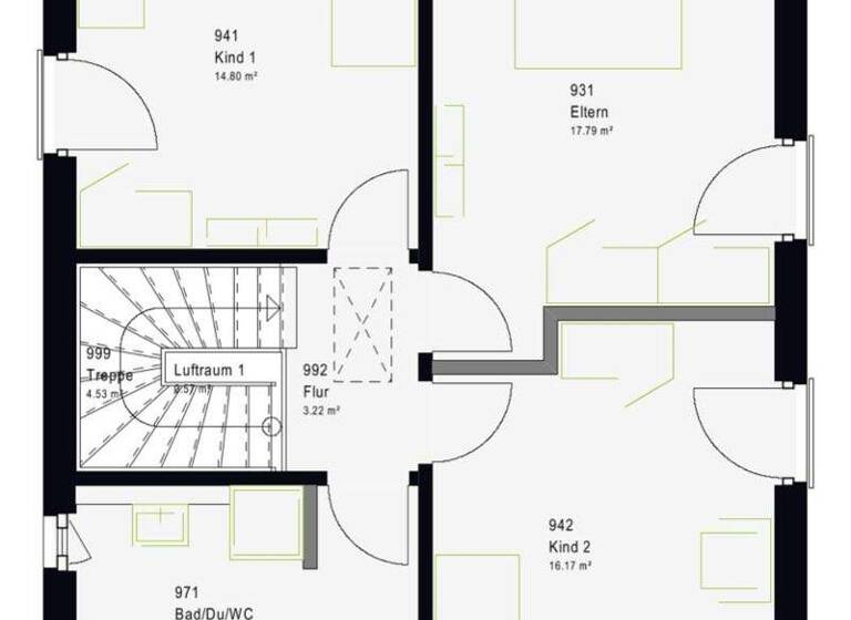 Einfamilienhaus zum Kauf - Erstbezug provisionsfrei 597.399 € 4 Zimmer 124 m² 514 m² Grundstück Westenfeld Bochum 44867