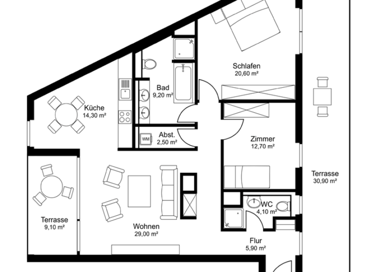 Wohnung zur Miete 2.500 € 3 Zimmer 113 m²<br/>Wohnfläche 6.<br/>Geschoss Hilda-Geiringer-Weg 8 Moabit Berlin 10557