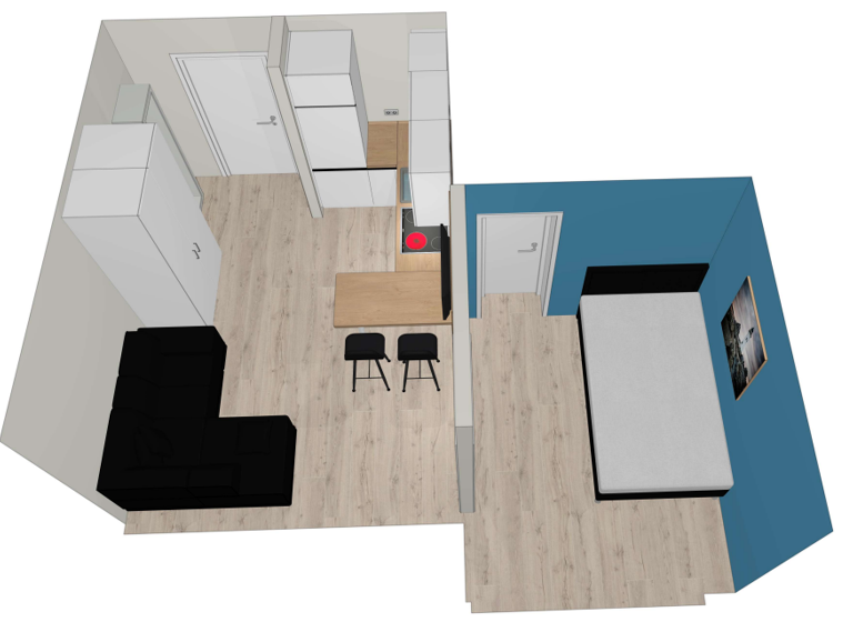 Wohnung zur Miete 950 € 2 Zimmer 34 m² 1. Geschoss frei ab 01.04.2026 Platz der deutschen Einheit 5 Offenbach am Main 63065