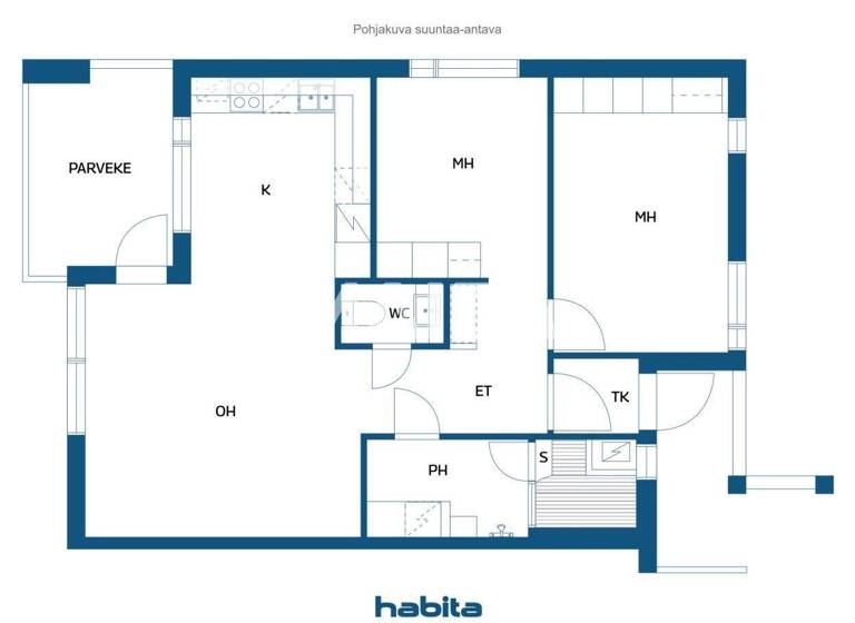 Wohnung zum Kauf 106.000 € 3 Zimmer 71 m² 2. Geschoss Ruutinkatu 5 Kemi 94100