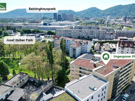 Wohnung zur Miete 440 € 2 Zimmer 42,1 m² 2. Geschoss frei ab 01.05.2026 Ungergasse 39 Gries Graz 8020