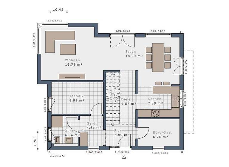 Einfamilienhaus zum Kauf provisionsfrei 723.100 € 5 Zimmer 162 m² 500 m² Grundstück Brombach Lörrach 79541