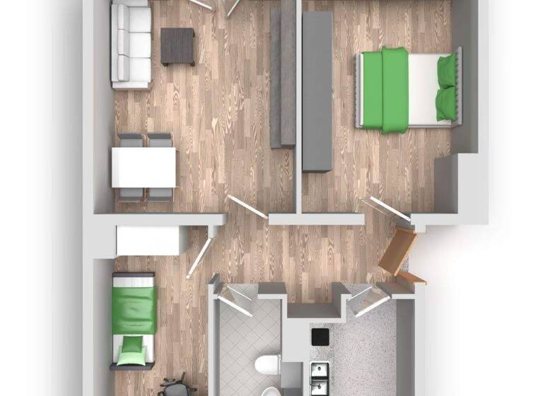 Wohnung zur Miete 393 € 3 Zimmer 59,1 m² 3. Geschoss Moskauer Straße 30 Südstadt Halle (Saale) 06128
