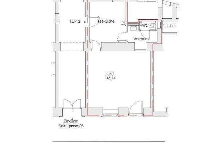 Ladenfläche zur Miete 1.509 € 2 Zimmer Wien 1030