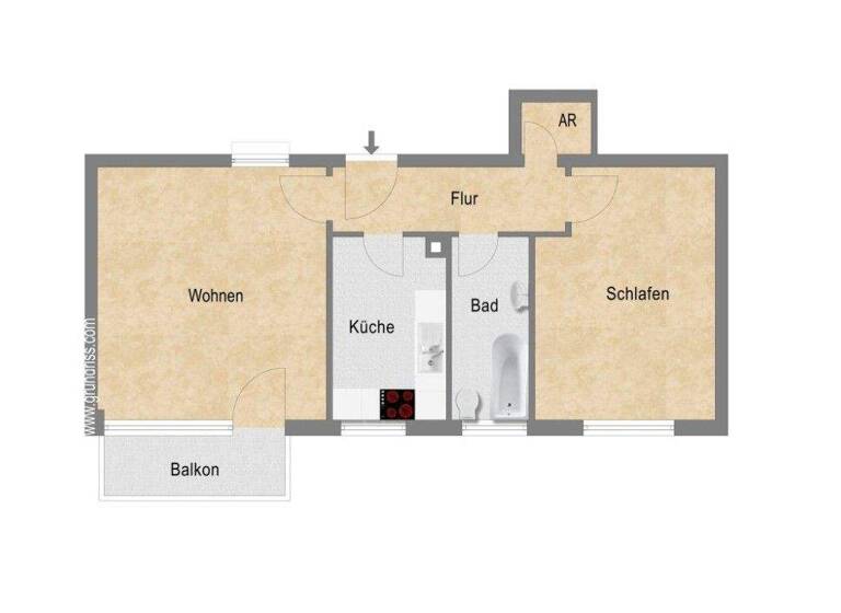 Wohnung zum Kauf 249.000 € 2 Zimmer 59 m² Bamberg 96050