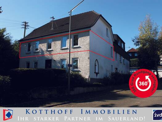 Wohnung zur Miete 570 € 3 Zimmer 87 m² Grevenbrück Lennestadt 57368