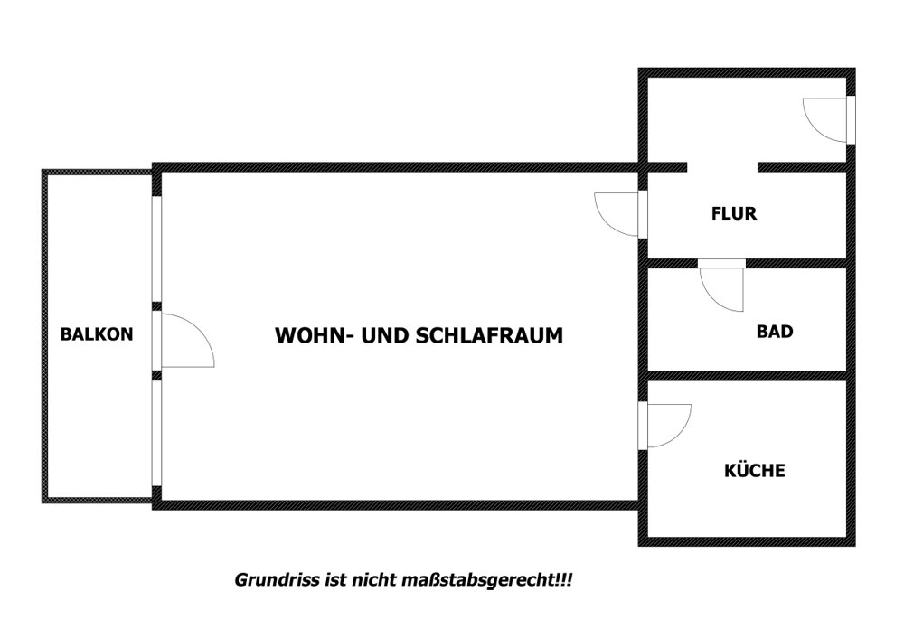 Wohnung zur Miete 265 € 2 Zimmer 39,4 m²<br/>Wohnfläche 4.<br/>Geschoss Wismarer Straße 20 Weida Riesa 01587