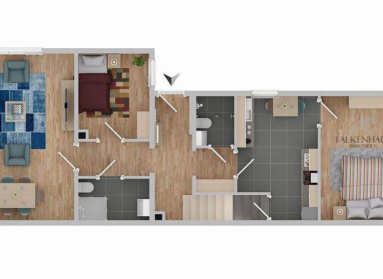 Doppelhaushälfte zum Kauf provisionsfrei 249.800 € 5 Zimmer 108 m² 386 m² Grundstück Karl-Dowidat-Str. 3 Lüttringhausen Remscheid 42899