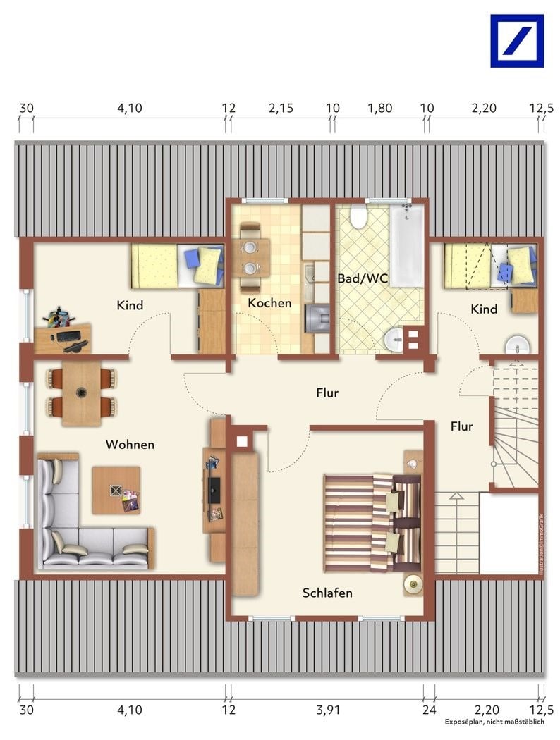 Wohnung zum Kauf 275.000 € 4 Zimmer 69,8 m²<br/>Wohnfläche ab sofort<br/>Verfügbarkeit Gaisburg Stuttgart 70186