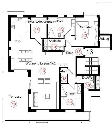 Penthouse zur Miete 2.478 € 4 Zimmer 165 m²<br/>Wohnfläche 3.<br/>Geschoss 16.01.2025<br/>Verfügbarkeit Schwabstrasse 65 Weinsberg Weinsberg, Stadt 74189