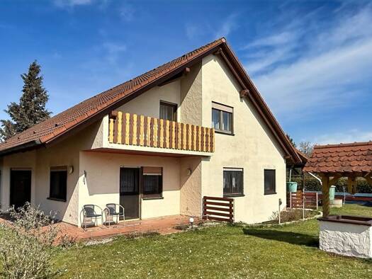 Einfamilienhaus zum Kauf 390.000 € 8 Zimmer 94,6 m² 1.120 m² Grundstück Marktlustenau Kreßberg 74594