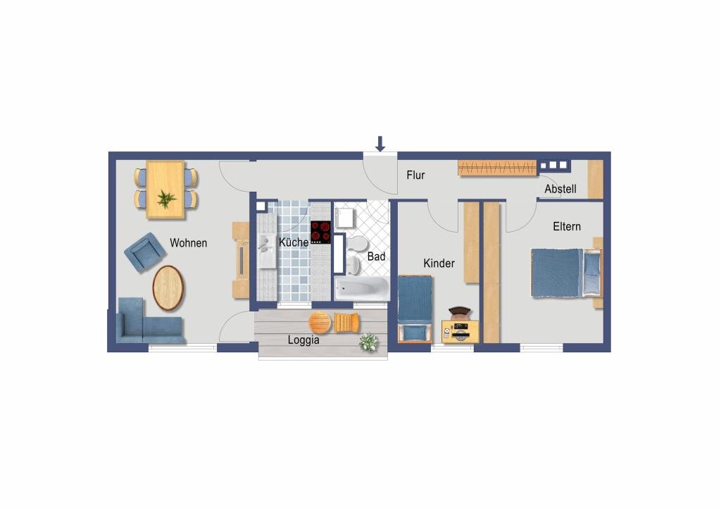 Wohnung zum Kauf provisionsfrei 183.000 € 3 Zimmer 68,1 m²<br/>Wohnfläche 7.<br/>Geschoss Neuselsbrunn 32 Langwasser - Nordwest Nürnberg 90471