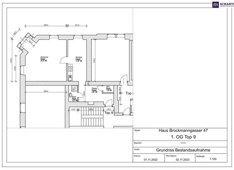 Wohnung zum Kauf 199.000 € 1,5 Zimmer 49 m² 1. Geschoss Brockmanngasse Jakomini Graz 8010
