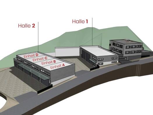 Lagerhalle zur Miete - Erstbezug 971,1 m² Lagerfläche Roppen 6426