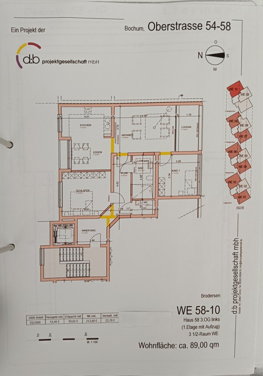 Wohnung zum Kauf 259.000 € 3 Zimmer 89 m²<br/>Wohnfläche Langendreer Bochum / Langendreer 44892