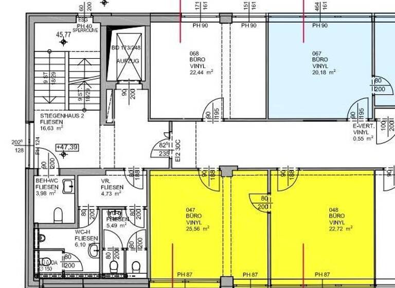 Bürofläche zur Miete 671 € 2 Zimmer 48,3 m² Bürofläche Wien 1230