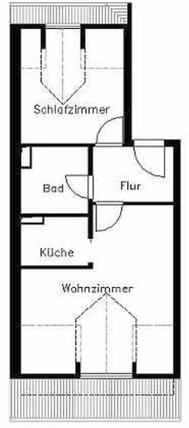 Wohnung zur Miete 205 € 2 Zimmer 43,2 m²<br/>Wohnfläche 4.<br/>Geschoss Oberer Steinweg 5 Altstadt Plauen 08523