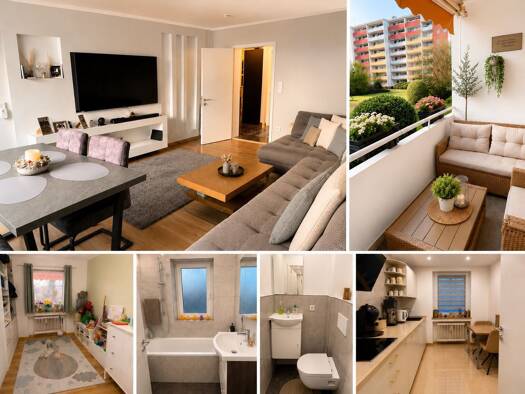 Wohnung zur Miete 1.150 € 3 Zimmer 73 m² frei ab 15.08.2026 Schweinau Nürnberg 90441