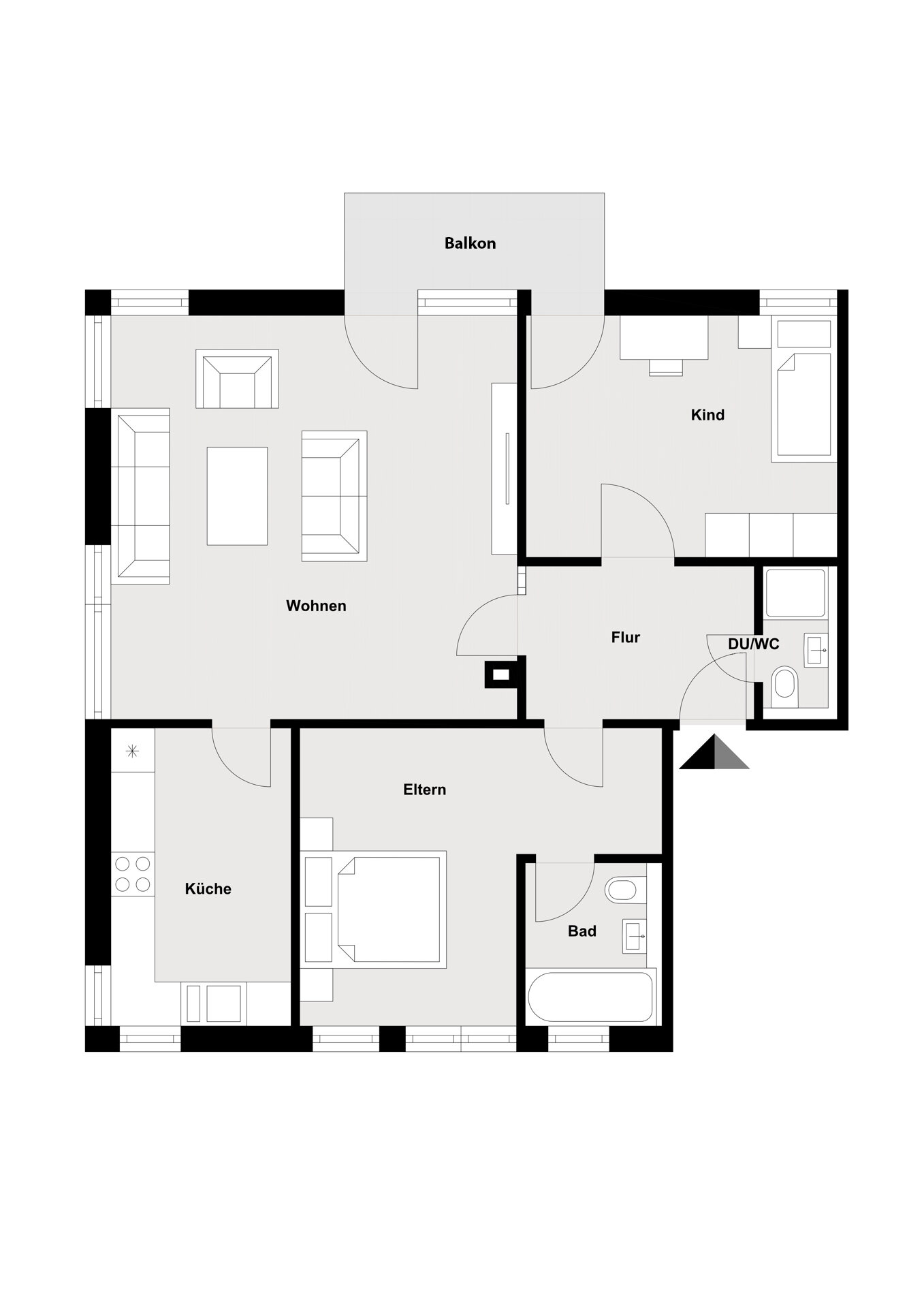 Wohnung zum Kauf 379.000 € 3,5 Zimmer 84,8 m²<br/>Wohnfläche 3.<br/>Geschoss Äußerer Westen Regensburg 93049