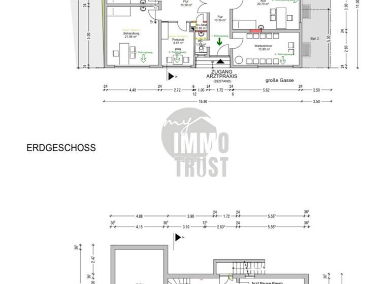 Praxisfläche zur Miete 2.250 € 7 Zimmer 110,3 m²<br/>Bürofläche Oppau / Stadtbezirk 211 Ludwigshafen am Rhein 67069