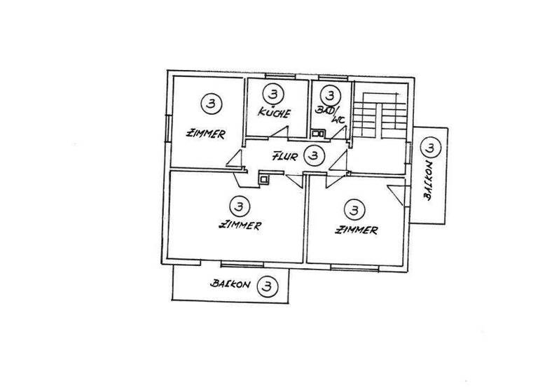 Wohnung zum Kauf 229.000 € 3 Zimmer 72 m² 2. Geschoss Rohracker Stuttgart 70329