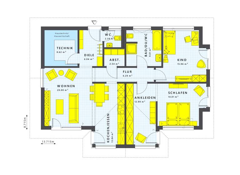 Bungalow zum Kauf provisionsfrei 292.530 € 3 Zimmer 100 m²<br/>Wohnfläche 615 m²<br/>Grundstück Wülknitz Wülknitz 01609