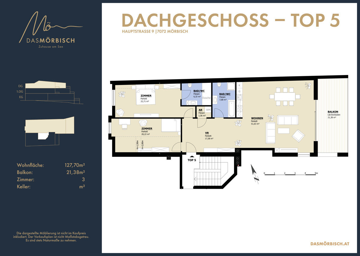 Wohnung zum Kauf 469.000 € 3 Zimmer 127,7 m²<br/>Wohnfläche Mörbisch am See 7072