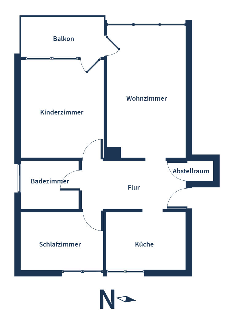 Wohnung zum Kauf 125.000 € 3 Zimmer 68 m²<br/>Wohnfläche 4.<br/>Geschoss Sandersdorf Altmannstein 93336