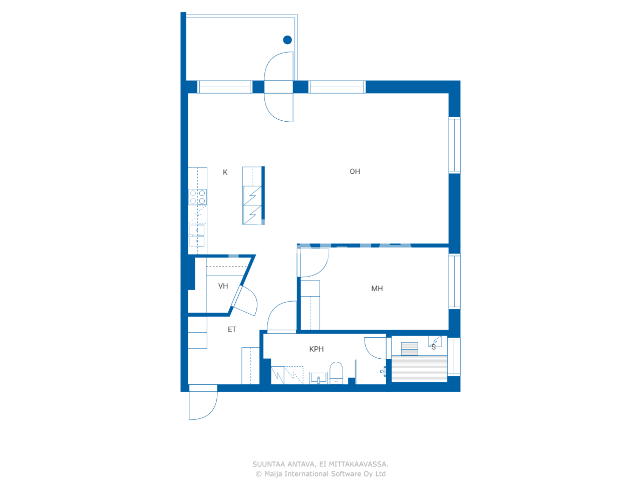 Studio zum Kauf 217.000 € 2 Zimmer 78,5 m²<br/>Wohnfläche 6.<br/>Geschoss Joukolantie 5 Vihti 03100