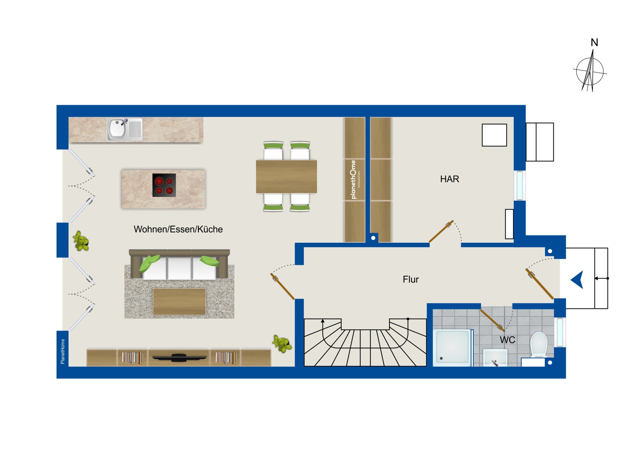 Doppelhaushälfte zum Kauf 499.000 € 4 Zimmer 127 m²<br/>Wohnfläche 632 m²<br/>Grundstück ab sofort<br/>Verfügbarkeit Oranienburg Oranienburg 16515