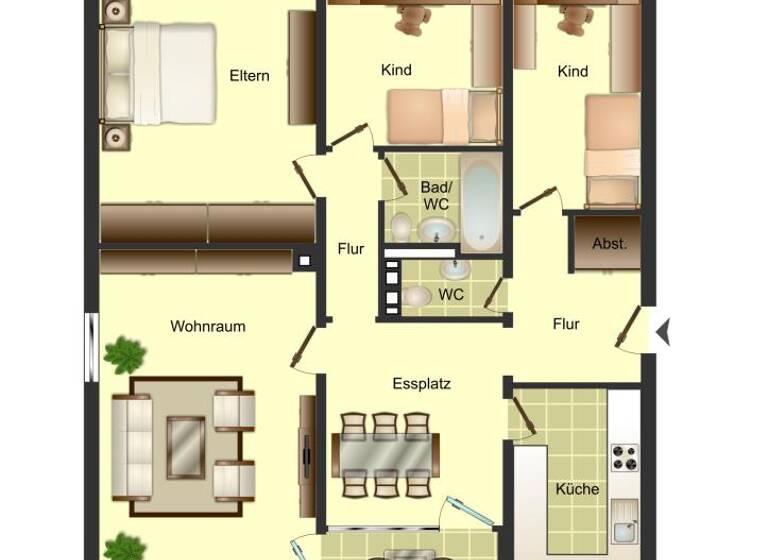 Wohnung zur Miete 579 € 4 Zimmer 93 m² 2. Geschoss frei ab 15.07.2026 Emil-Zeiss-Straße 19 Barntrup 32683