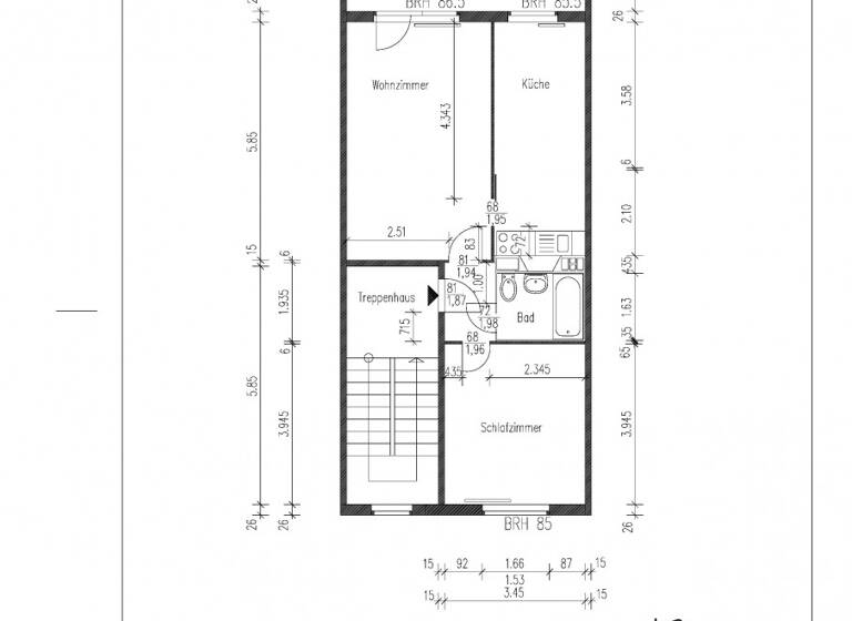 Wohnung zur Miete 385 € 3 Zimmer 56,3 m² 3. Geschoss Albrecht-Dürer-Straße 35 Stendal 39576