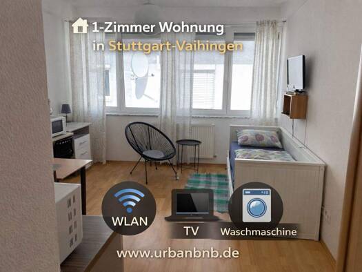 Studio zur Miete Wohnen auf Zeit 970 € 1 Zimmer 30 m² frei ab sofort Ruppmannstrasse 0 Vaihingen Stuttgart-Vaihingen 70565
