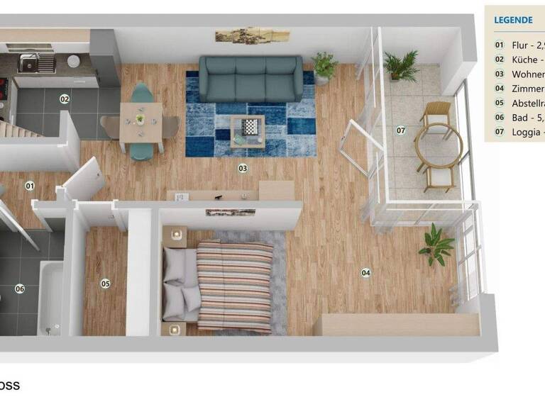 Wohnung zum Kauf 208.000 € 3 Zimmer 57 m² Baden Achim 28832