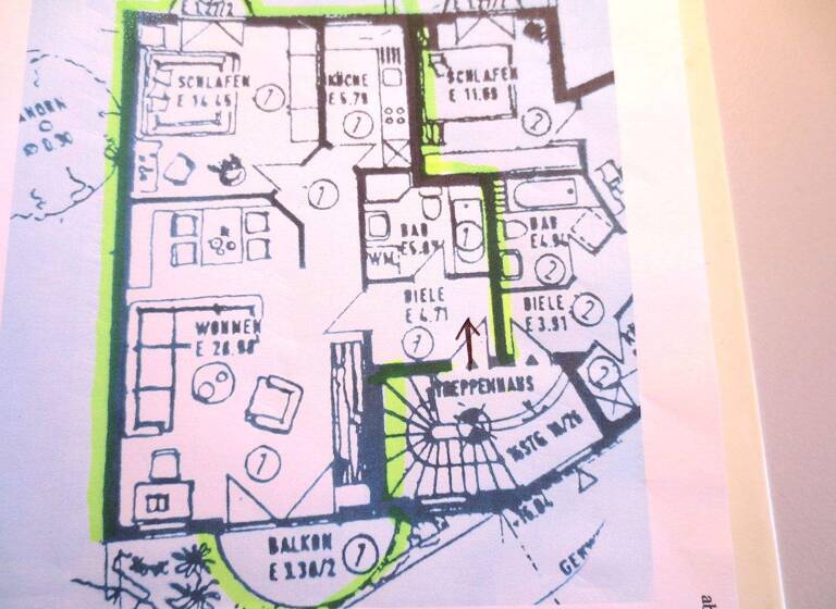 Wohnung zum Kauf 178.000 € 2 Zimmer 63 m² EG frei ab sofort Weserstraße 2 a Vegesack Bremen 28757