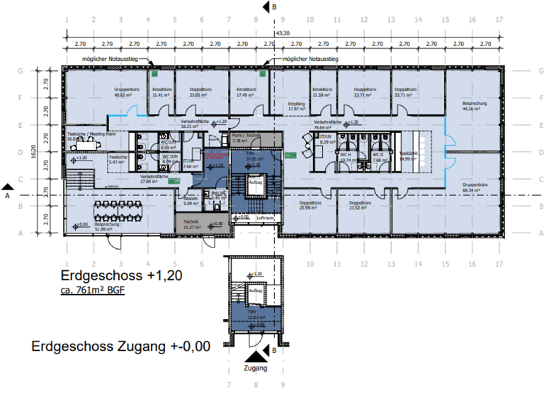 Bürofläche zur Miete - Erstbezug provisionsfrei 18 € 406 m² Bürofläche teilbar ab 406 m² Hörde Dortmund 44263